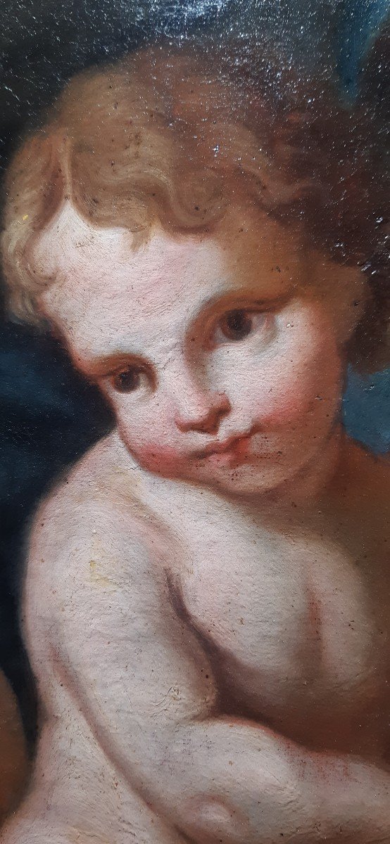 Painting Madonns And Child-photo-2