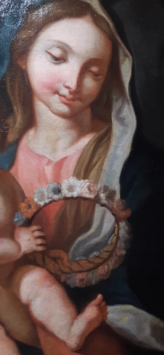 Painting Madonns And Child-photo-3