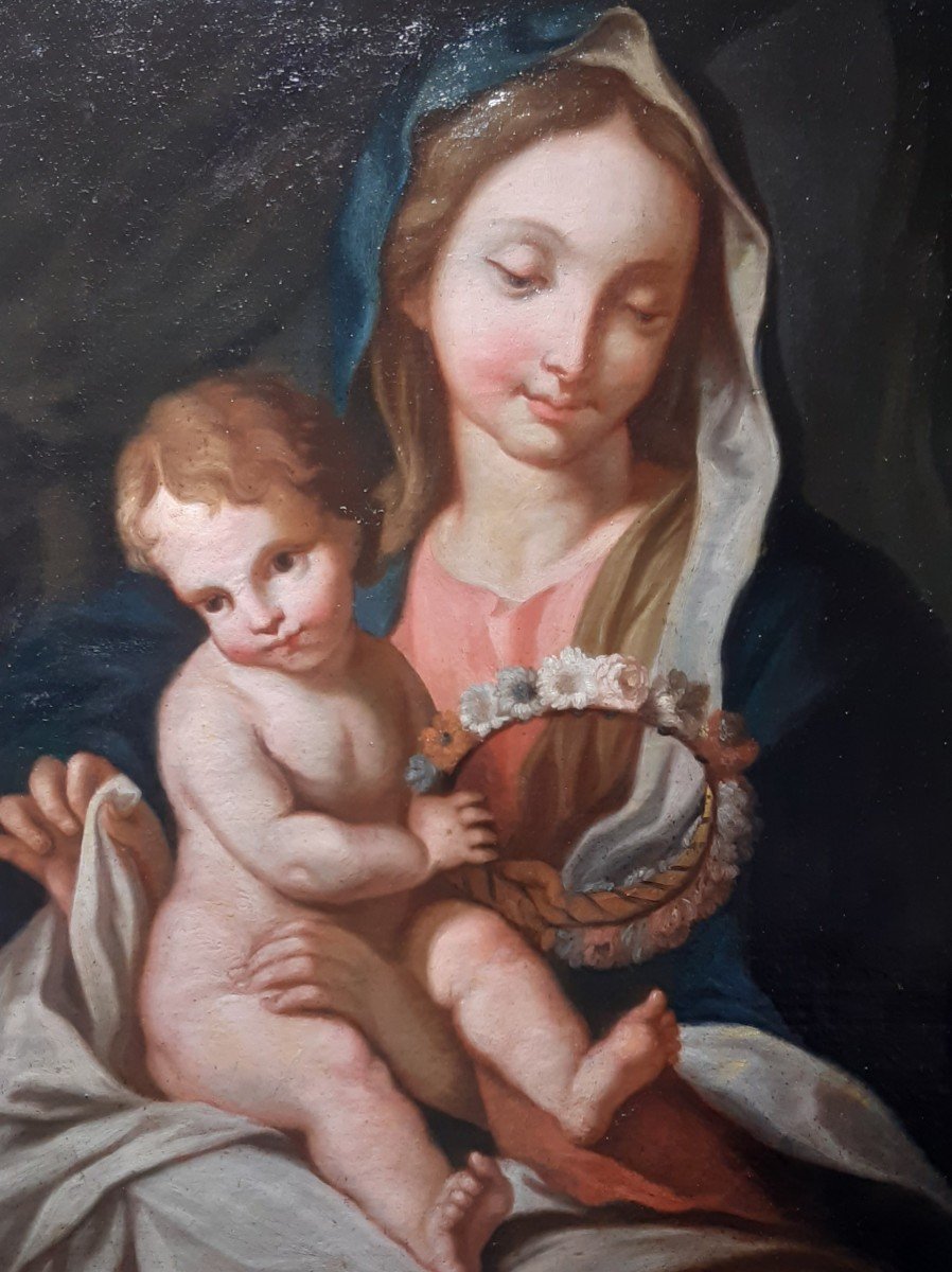 Painting Madonns And Child-photo-3