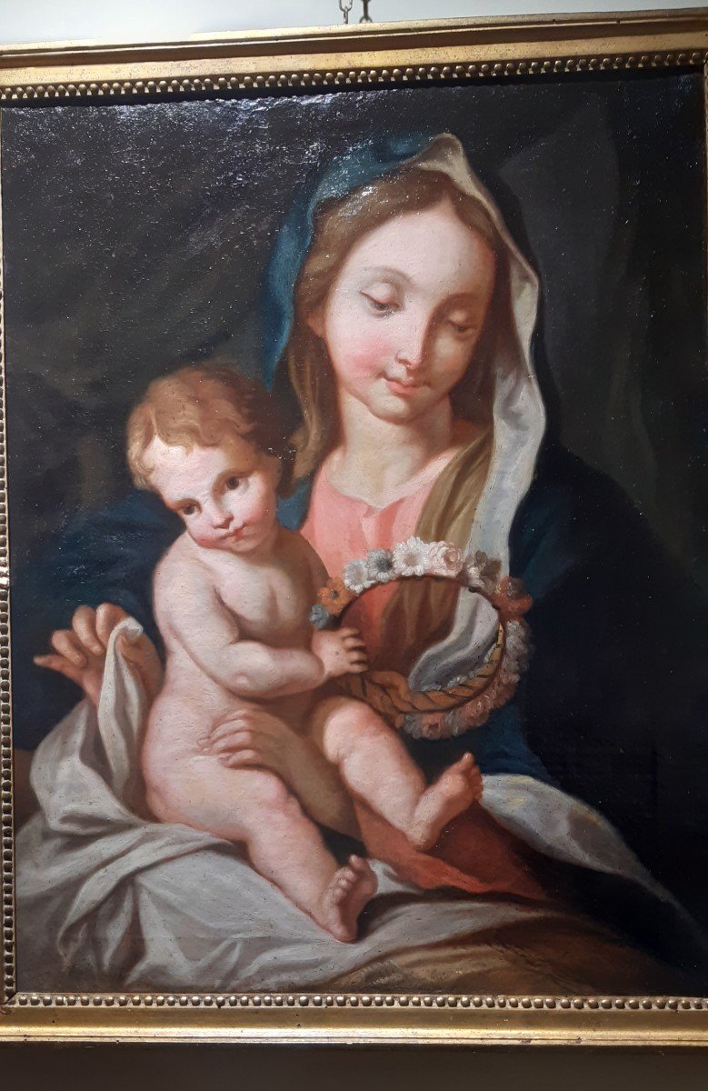 Painting Madonns And Child