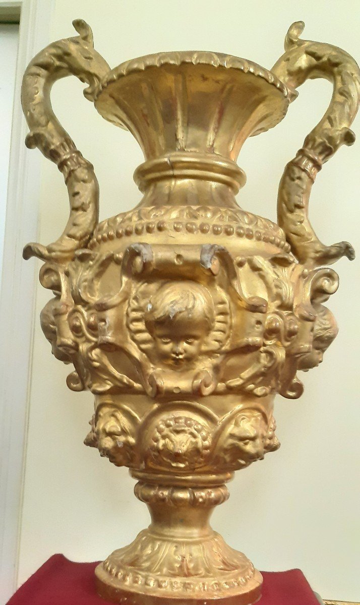 Nineteenth Century Gilded Vase-photo-3