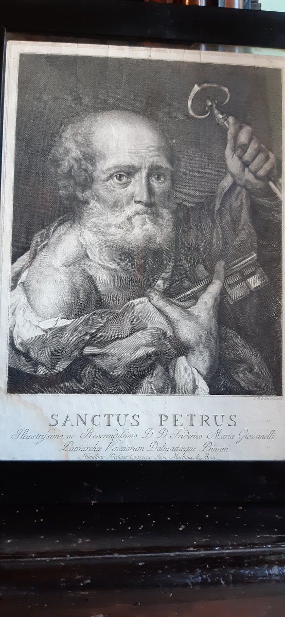 18th Century Saint-pierre Engraving By M.de Boni-photo-2