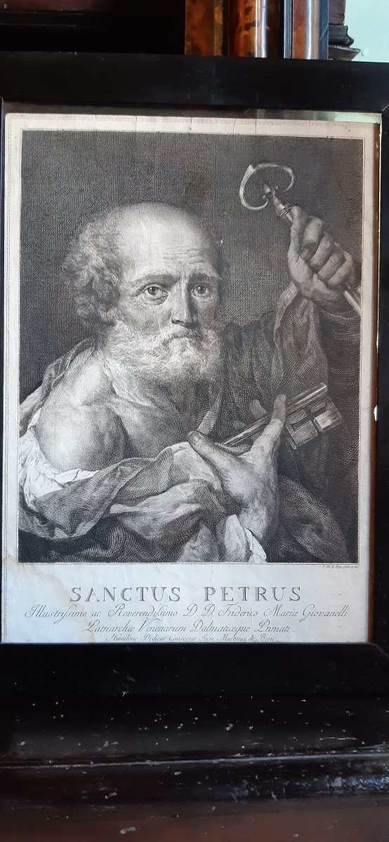 18th Century Saint-pierre Engraving By M.de Boni-photo-3