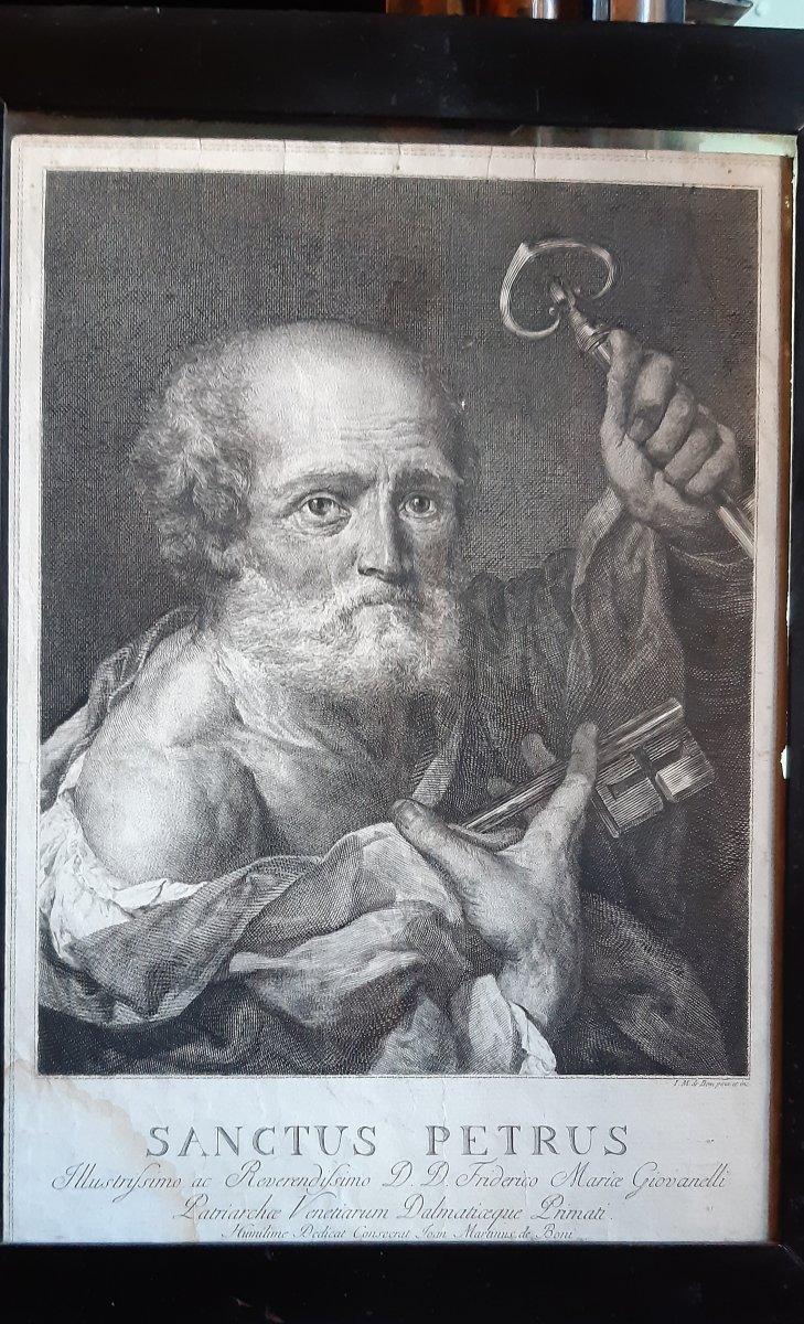 18th Century Saint-pierre Engraving By M.de Boni