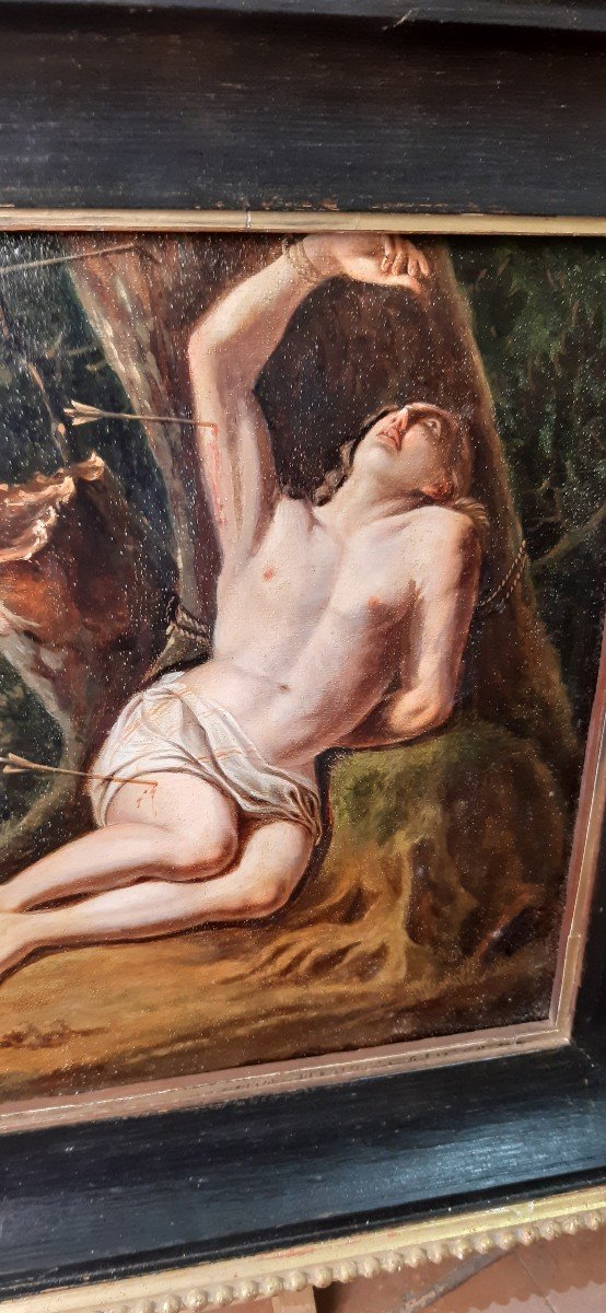 Peinture S.sebastiano, Siecle XIX-photo-2