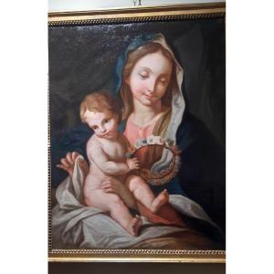 Painting Madonns And Child