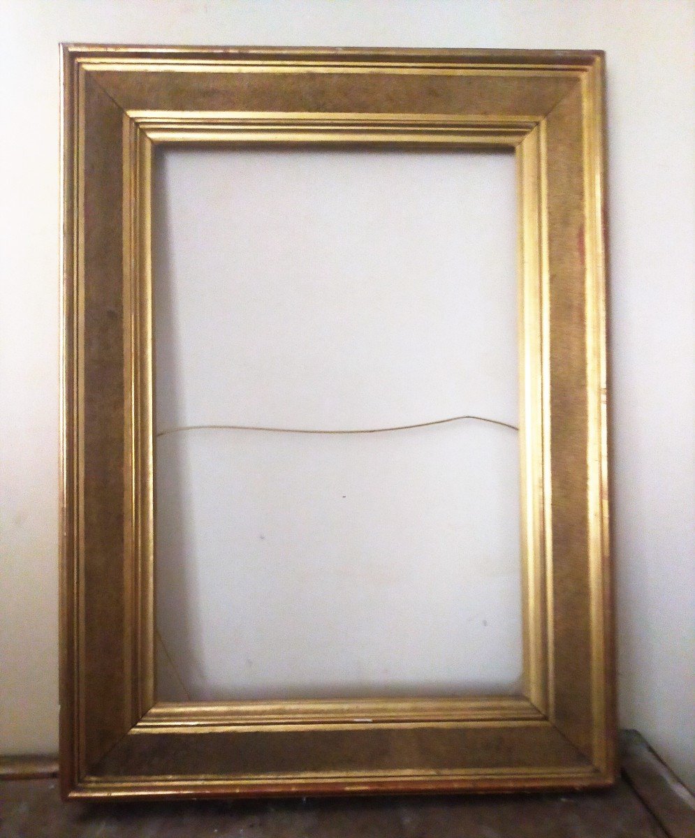 Large Gilded Frame 19th Century --photo-2