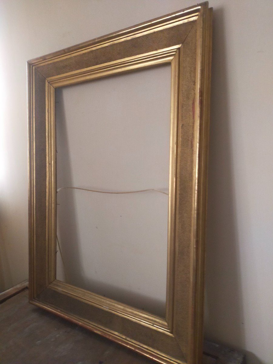 Large Gilded Frame 19th Century --photo-4