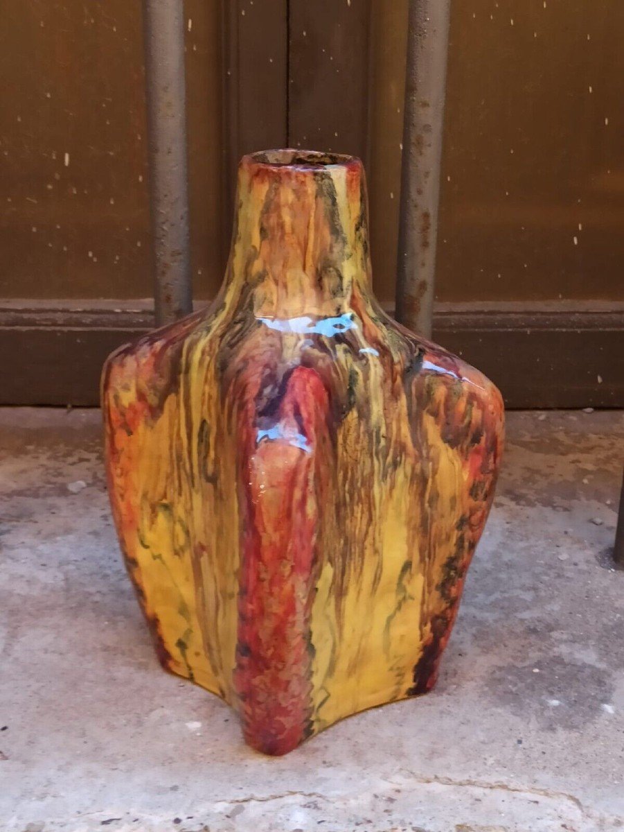 Design Majolica Vase From The 1950s/60s-photo-4