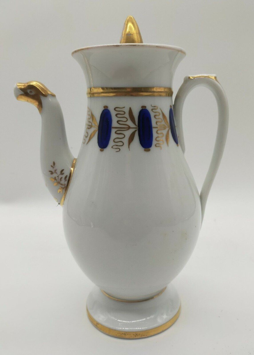 Ancient Porcelain Teapot From The Empire Period-photo-4