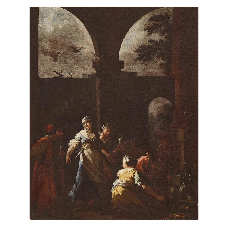 Ancient Pair Of Paintings - Genre Scenes - Camillo Sagrestani (florence 1660-1731)-photo-4