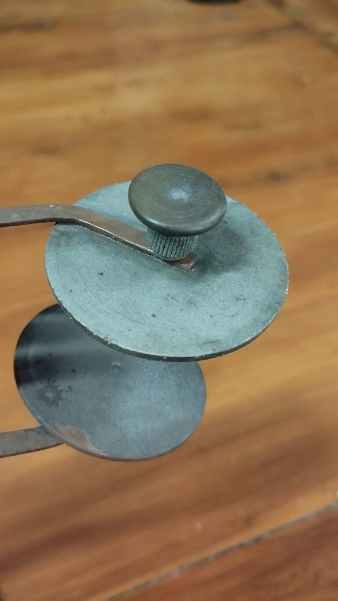 Outil De Suffisance En Métal Antique « élément De Voûte Avec Aiguille Magnétique »-photo-3