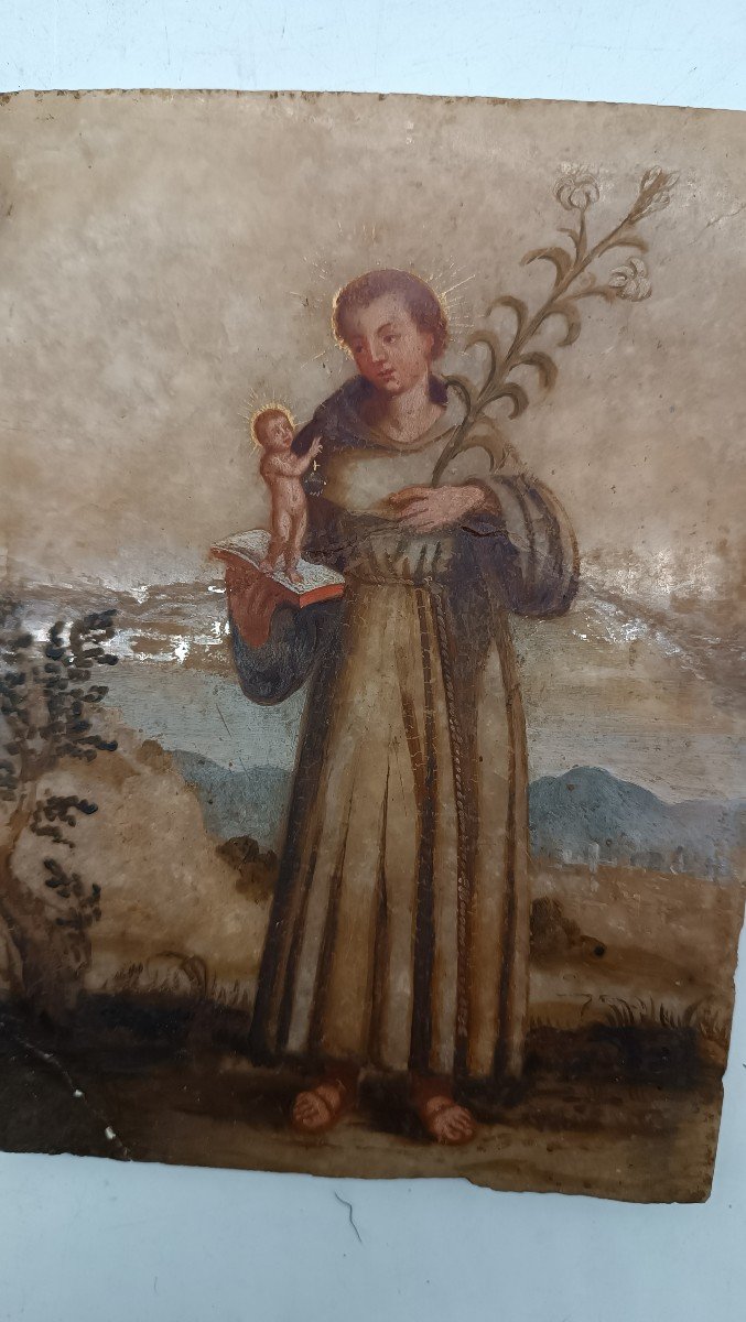 Ancient Painting On Alabaster 18th Century Italy-photo-3