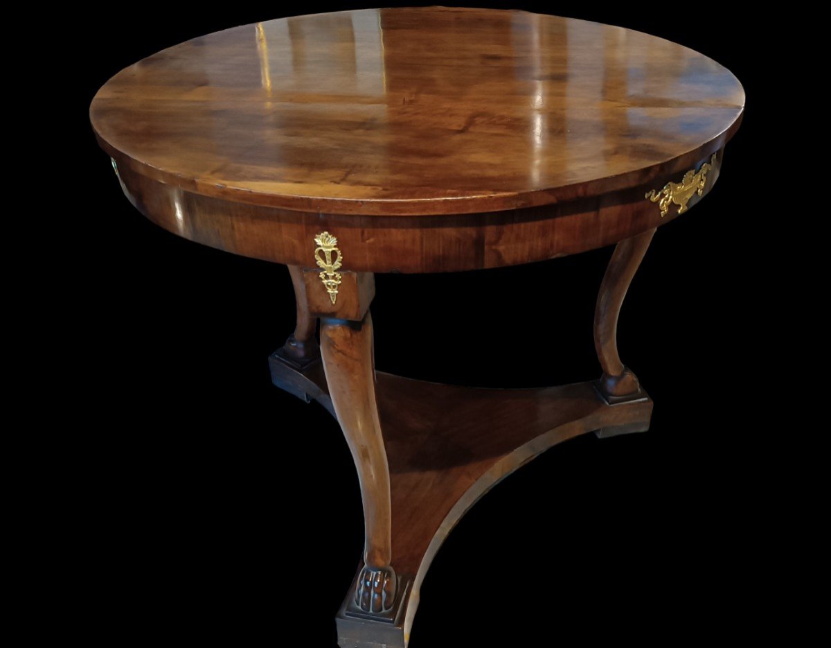 Round Empire Table From The Early 19th Century-photo-2