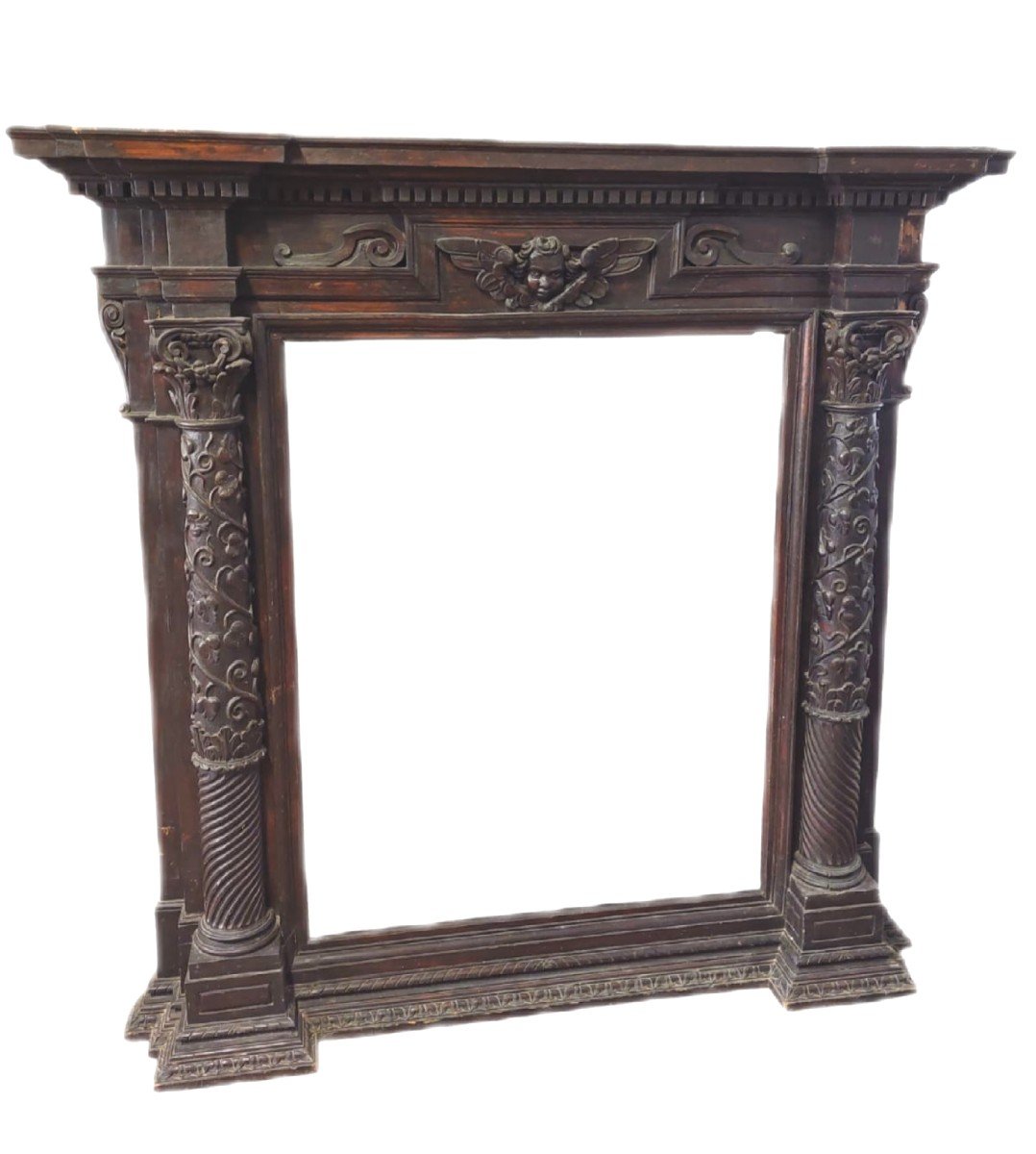 Large Carved Frame In Renaissance Style, 17th Century Italy