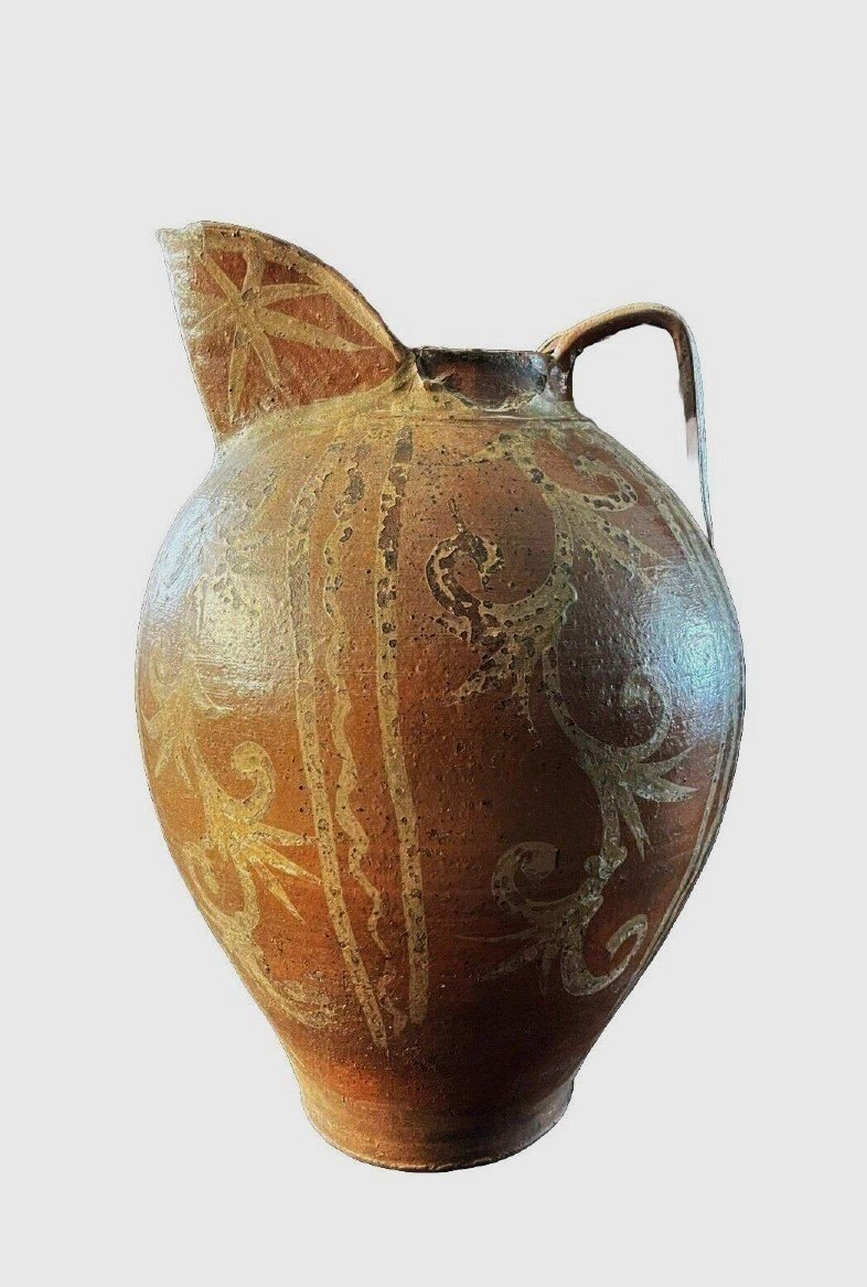 Ancient Jar Called "beccaccia" Rare Central Italy 17th Century-photo-2