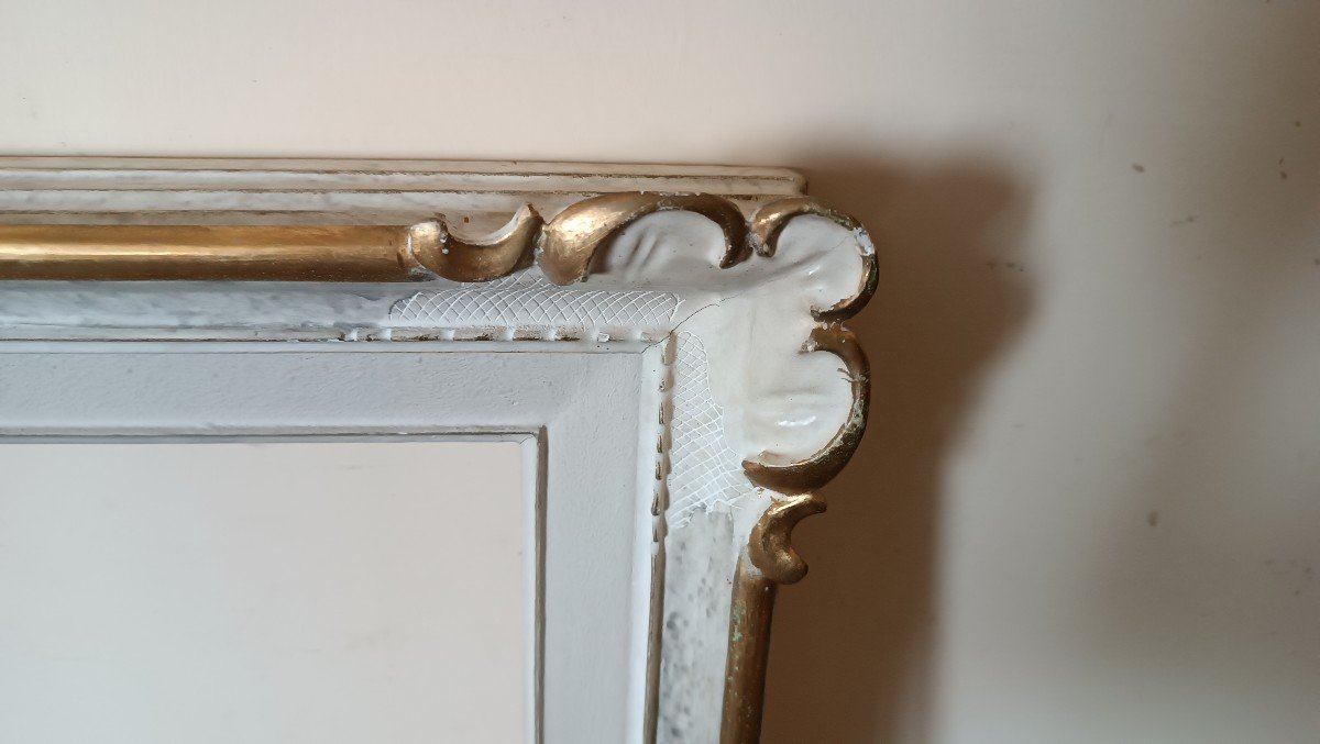 Carved Lacquer And Gold Wooden Frame From The First Half Of The 20th Century-photo-3