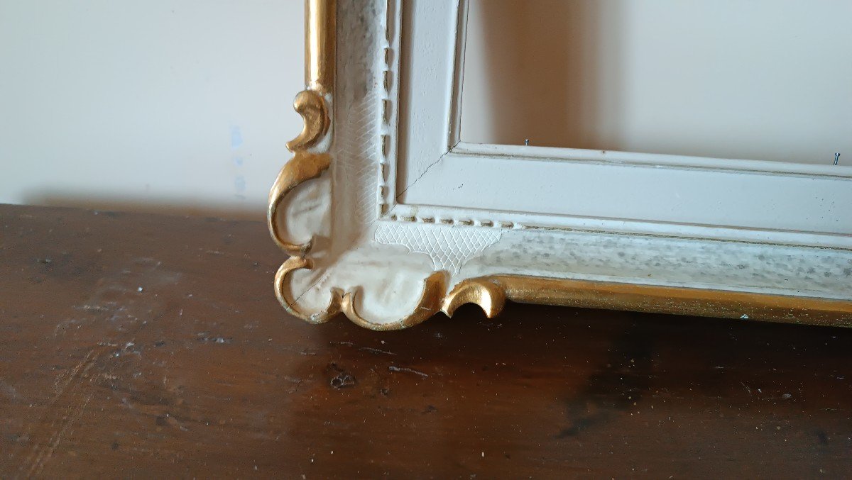 Carved Lacquer And Gold Wooden Frame From The First Half Of The 20th Century-photo-1