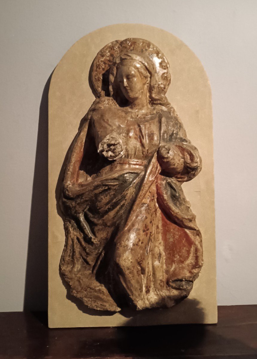 Madonna In Papier-mâché And Stucco 18th Century Italy-photo-7