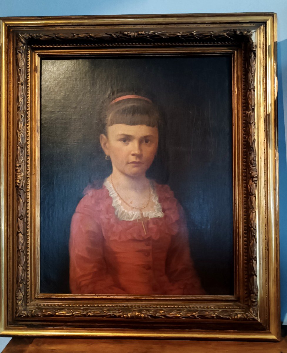 Oil Painting On Canvas Portrait Second Half Of The 19th Century - German School-photo-2