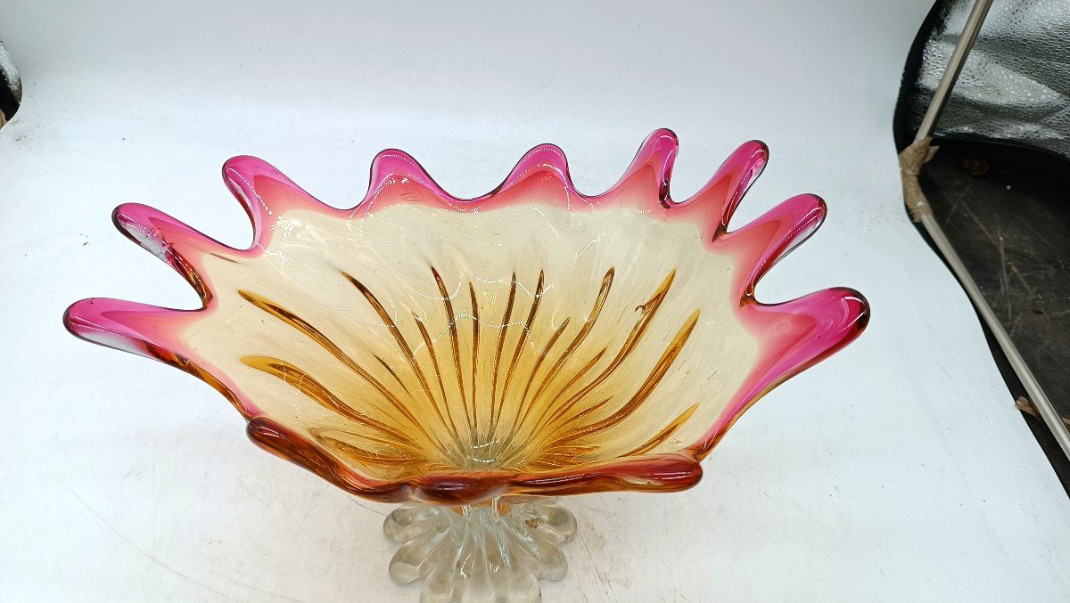 Beautiful Murano Glass Vase From The 50s/60s-photo-3