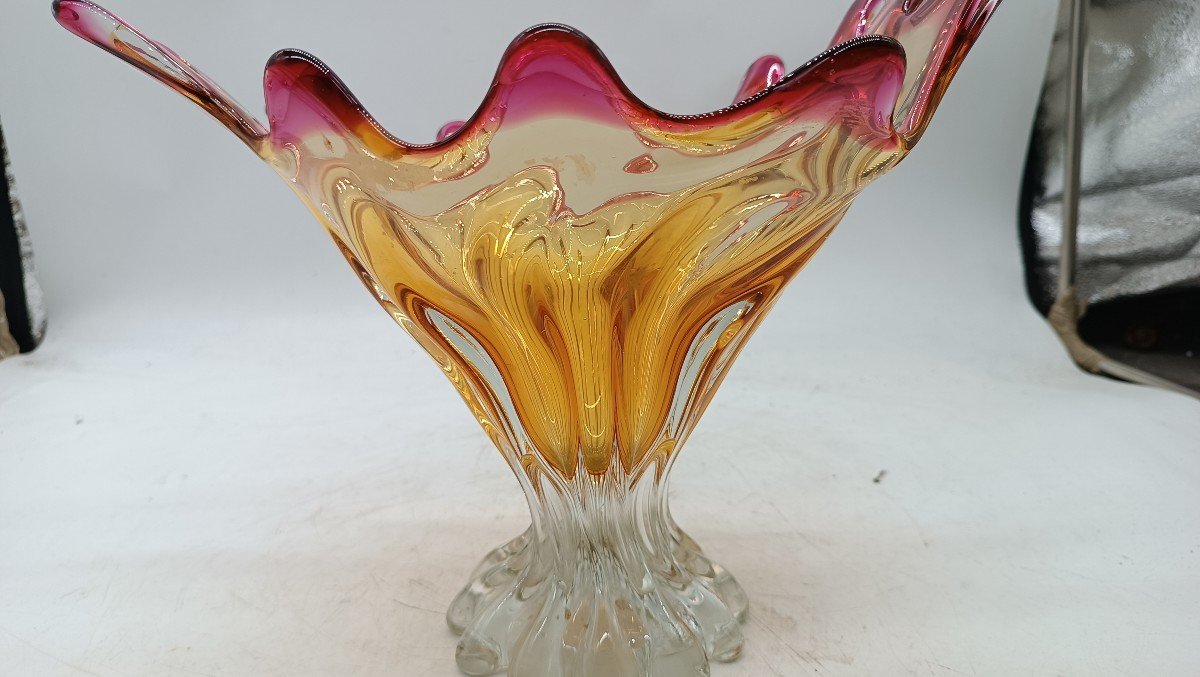 Beautiful Murano Glass Vase From The 50s/60s-photo-4