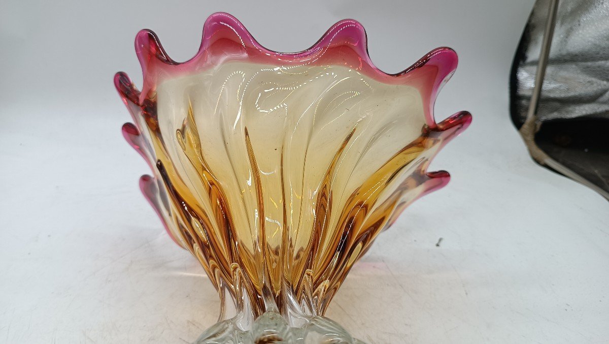 Beautiful Murano Glass Vase From The 50s/60s-photo-4