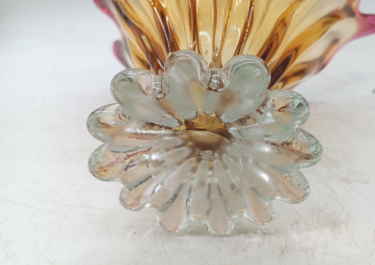 Beautiful Murano Glass Vase From The 50s/60s-photo-5