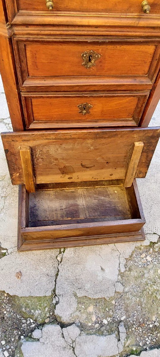 Antique Kneeler With 4 Drawers, Italy, Early 18th Century-photo-3