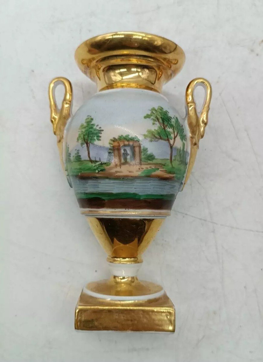 Small France Empire Porcelain Vase-photo-2