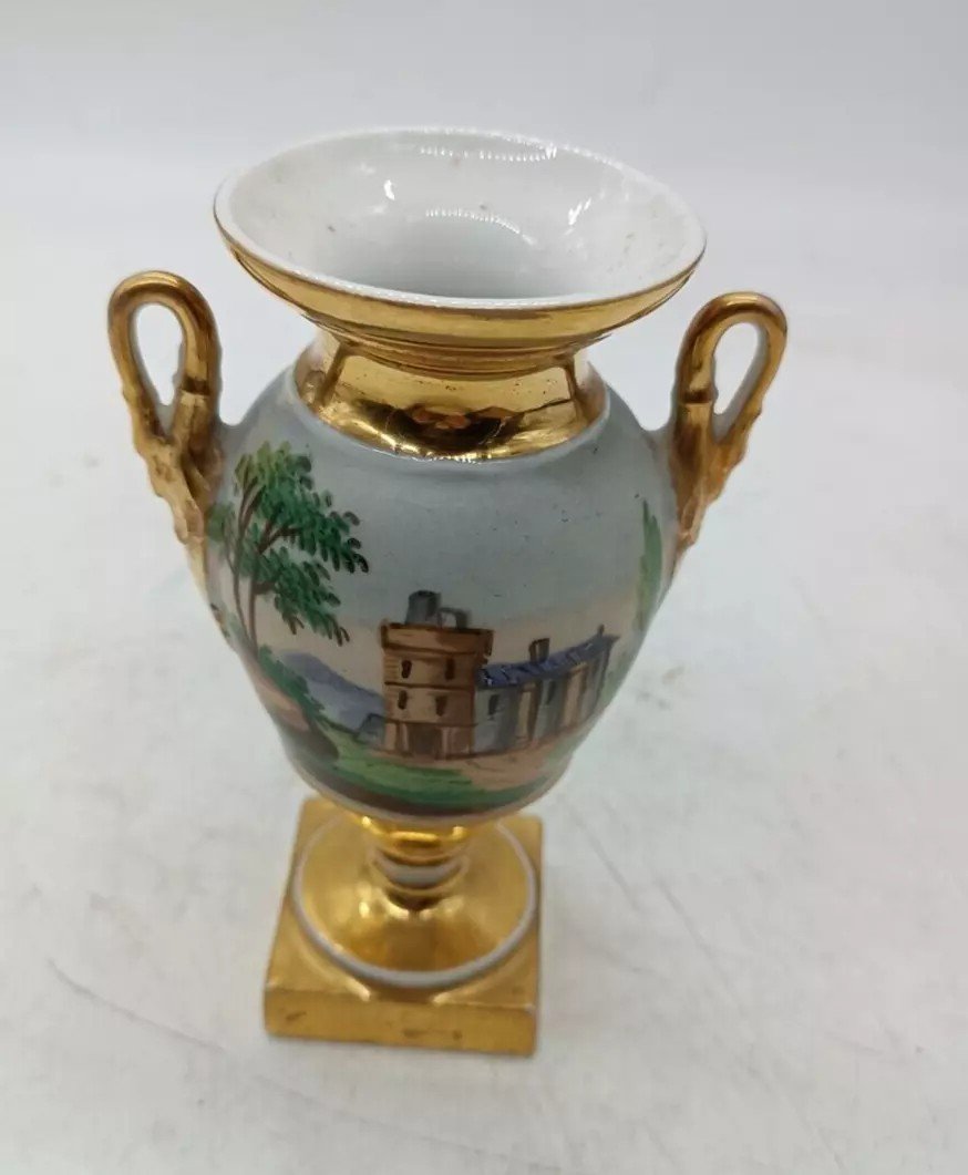 Small France Empire Porcelain Vase-photo-3