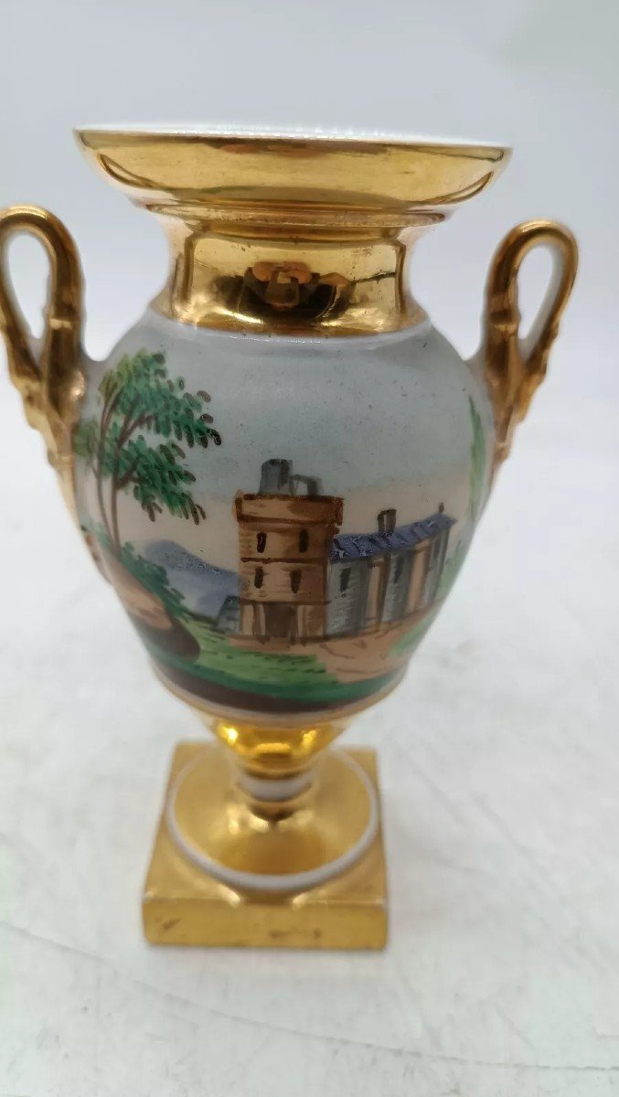 Small France Empire Porcelain Vase-photo-4