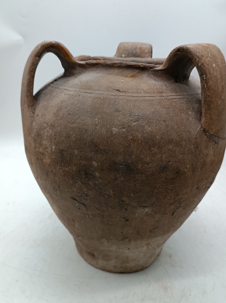 Ancient 16th Century Terracotta Jug-photo-3