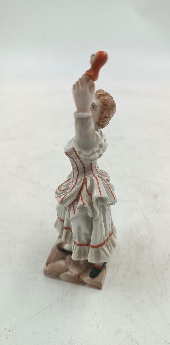 Ginori Porcelain Figurine, Capodimonte Series "colombina", Mid 19th Century-photo-4