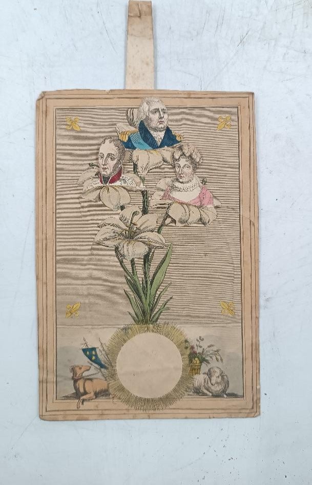 Rare Illustration En Trois Dimensions Du Personnage d'époque Louis XVIII 1815-1824