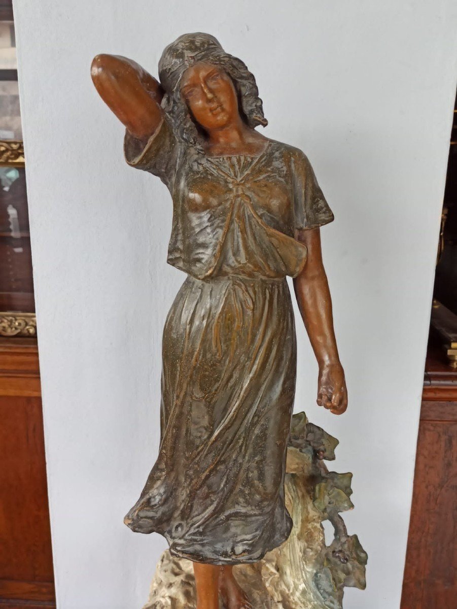 Large Terracotta Sculpture From The Early 1900s, Enrico Lazar Treviso-odalisque-photo-3