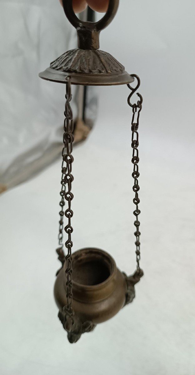 Small Rare Censer - Bronze, Italy, 17th Century-photo-4