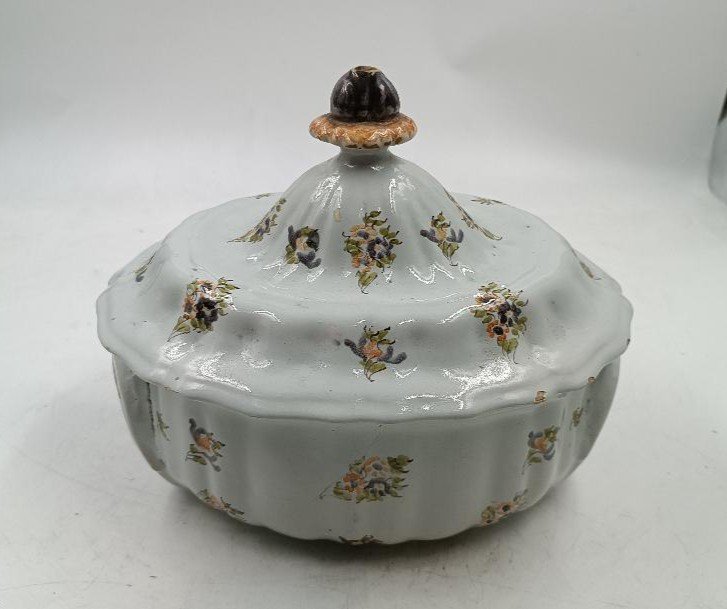 Ancient Majolica Tureen, 18th Century Italy