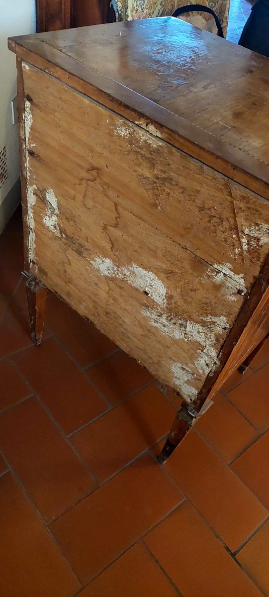 Commode Originale Louis XVI En Placage, Toscane, XVIIIe Siècle-photo-6