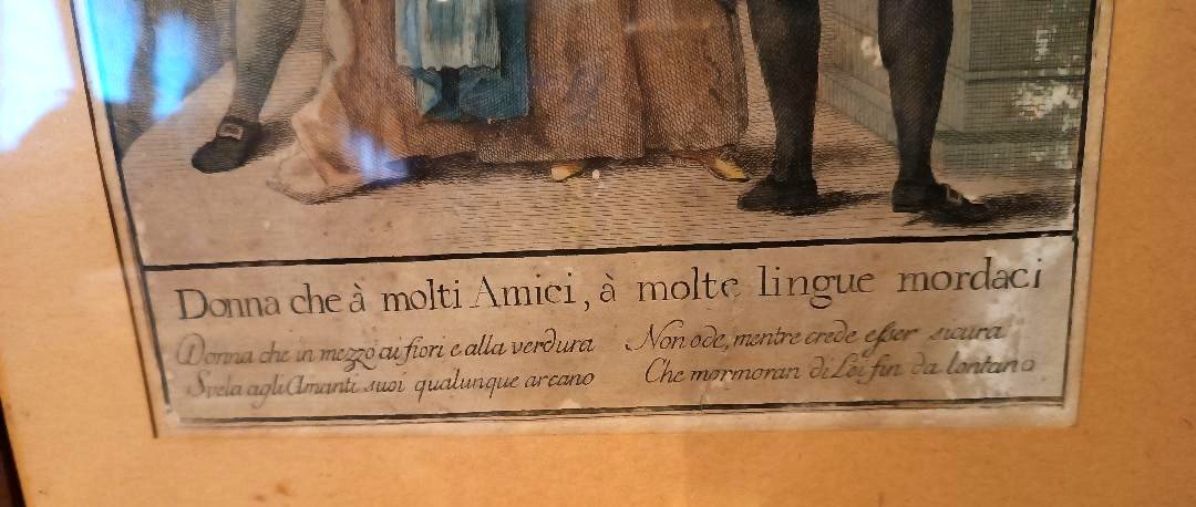 Antique Engraving 1786 Carlo Lasinio Series Tuscan Proverbs-photo-4