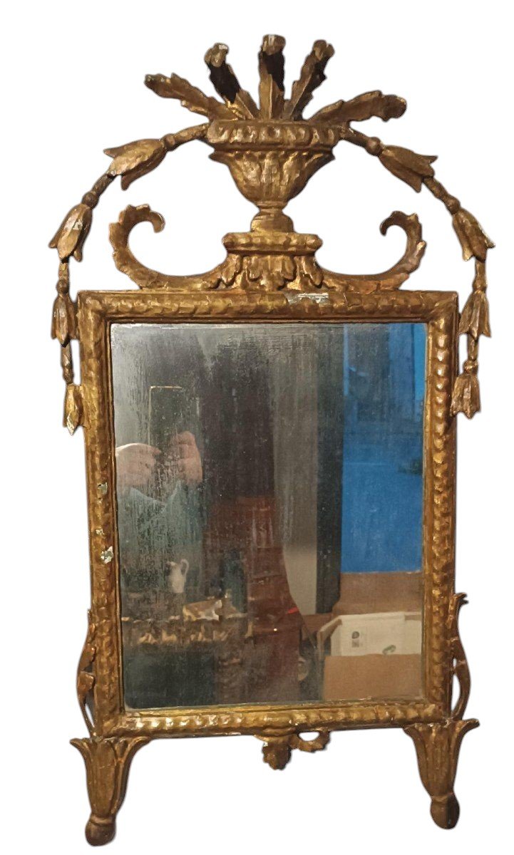 18th Century Gilded Wooden Mirror