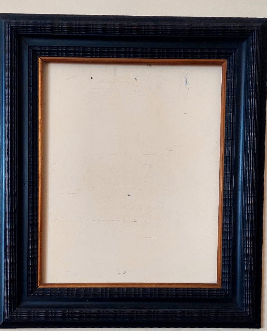 Ebonized Frame, Guilloche, Late 19th Century, Italian-photo-3