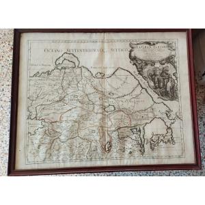 Map 1683 Great Tartaria Central / Northern Asia Rossi / Cantelli