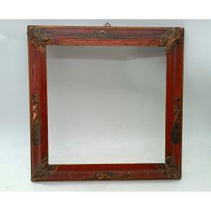 19th Century Lacquered Chinoiserie Frame