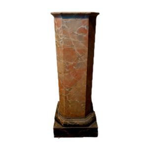 Ancient Marbled Wooden Column