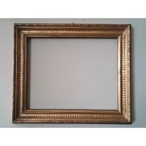 Ancient Gilded Wooden Frame From The Early 19th Century