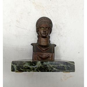 Sculpture En Bronze Grand Tour Bronze d'Antonia Minor En Junon