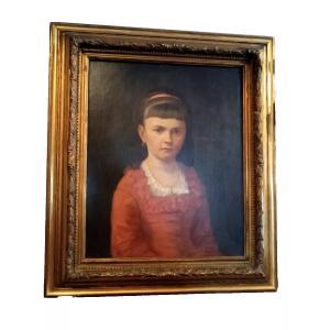 Oil Painting On Canvas Portrait Second Half Of The 19th Century - German School