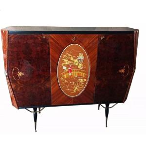 1950s Sideboard Bar Cabinet Attributed To Paolo Buffa