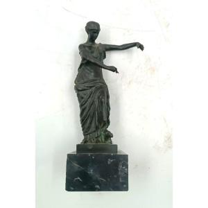 Bronze Sculpture Winged Victory Of Brescia First Half Of The 19th Century